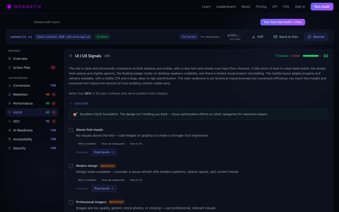 AI design review with how-to-fix